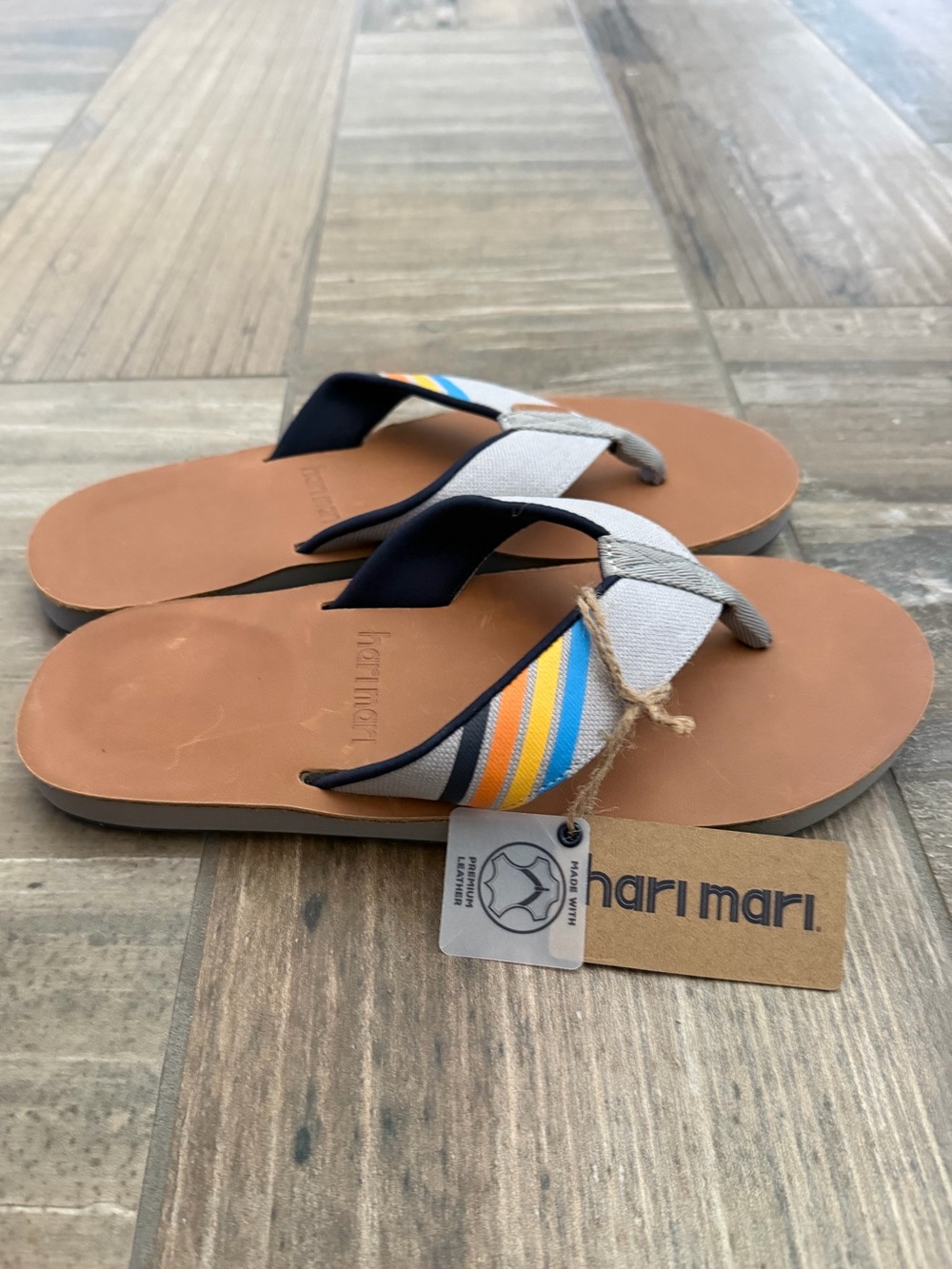 Hari Mari Men's Del Mar flip flops size 10 - Picture 6 of 9